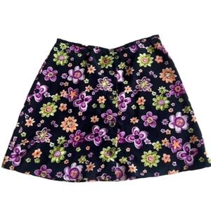 Vintage floral mini skirt